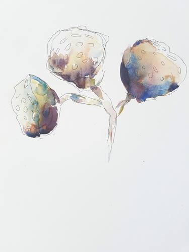 Print of Expressionism Floral Paintings by Amanda Cutlack