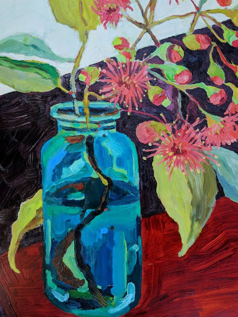Original Impressionism Floral Painting by Amanda Cutlack