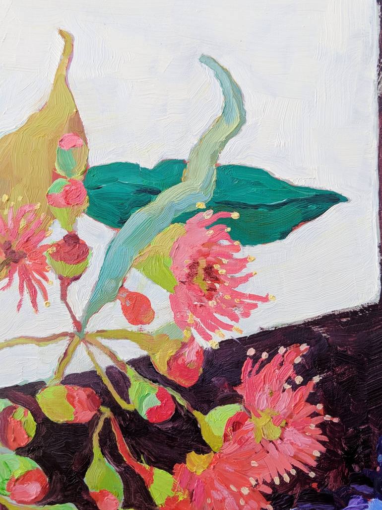 Original Impressionism Floral Painting by Amanda Cutlack