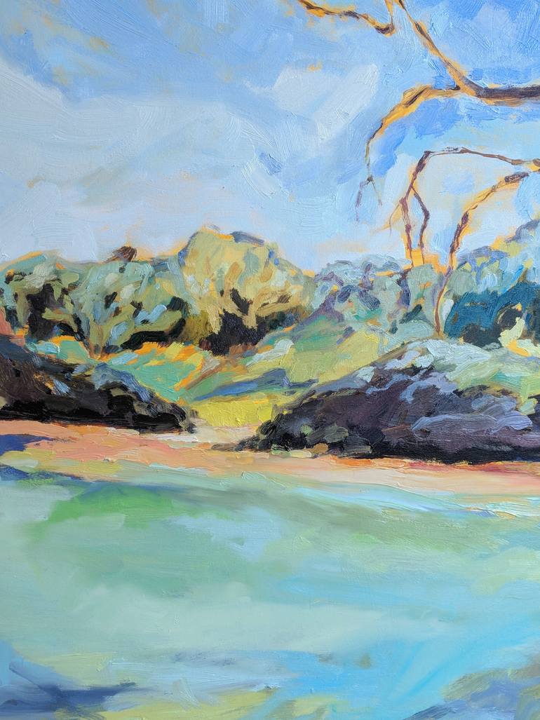 Original Impressionism Seascape Painting by Amanda Cutlack