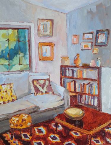 Original Impressionism Interiors Painting by Amanda Cutlack