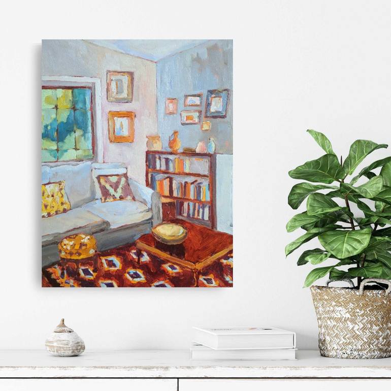 Original Impressionism Interiors Painting by Amanda Cutlack