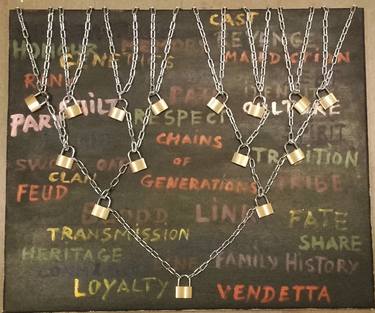 Saatchi Art Artist Nicolas Moussette; Collage, “Chains of Generations” #art