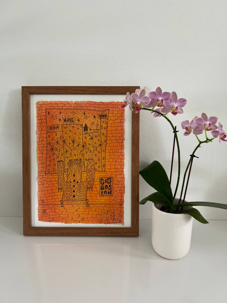 Original Abstract Expressionism Abstract Drawing by Michael Stiegler