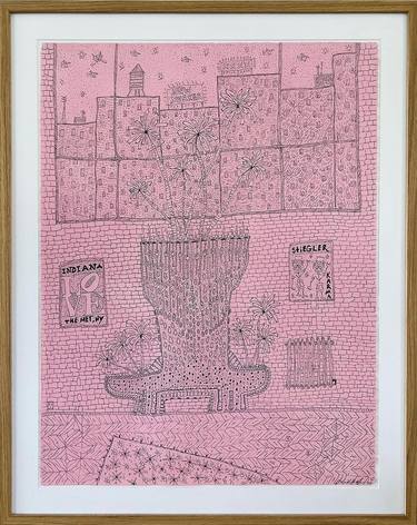 Saatchi Art Artist Michael Stiegler; Drawing, “Pink Orchard Street” #art