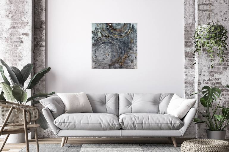 Original Abstract Expressionism Abstract Painting by Edelgard Schroer