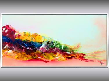 Summer Games - vibrant abstract art in frame thumb