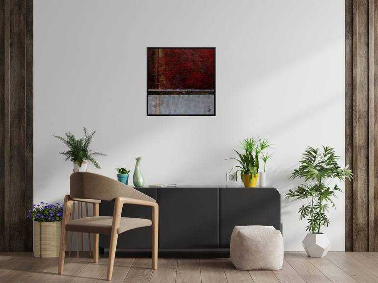 Original Abstract Expressionism Abstract Painting by Edelgard Schroer