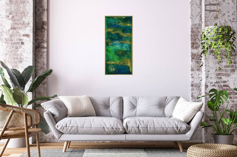 Original Abstract Expressionism Abstract Painting by Edelgard Schroer