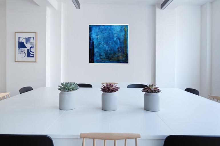 Original Abstract Expressionism Abstract Painting by Edelgard Schroer