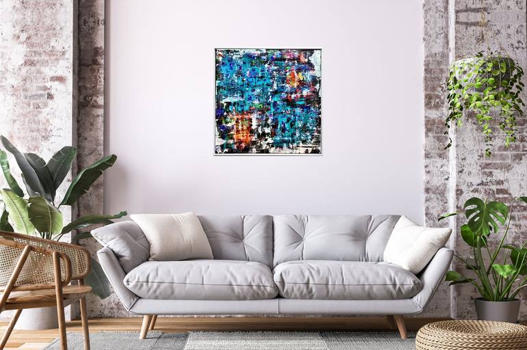 Original Abstract Expressionism Abstract Painting by Edelgard Schroer