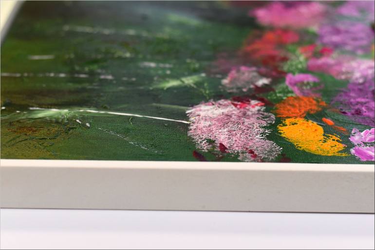 Original Abstract Floral Painting by Edelgard Schroer