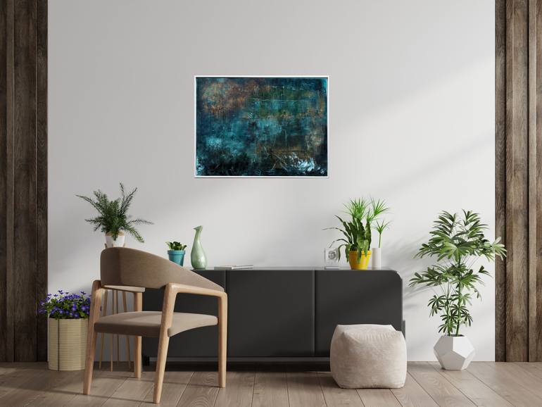 Original Abstract Expressionism Abstract Painting by Edelgard Schroer