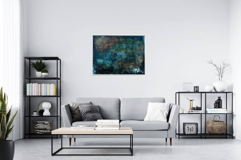 Original Abstract Expressionism Abstract Painting by Edelgard Schroer