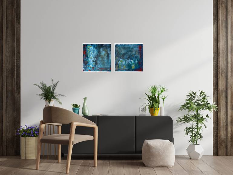 Original Contemporary Abstract Painting by Edelgard Schroer