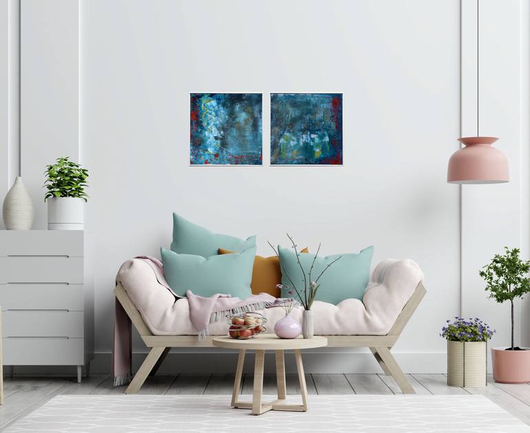 Original Contemporary Abstract Painting by Edelgard Schroer