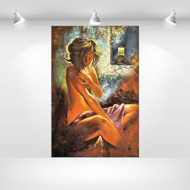 Tamara II - acrylic figure painting canvas wall art original art thumb