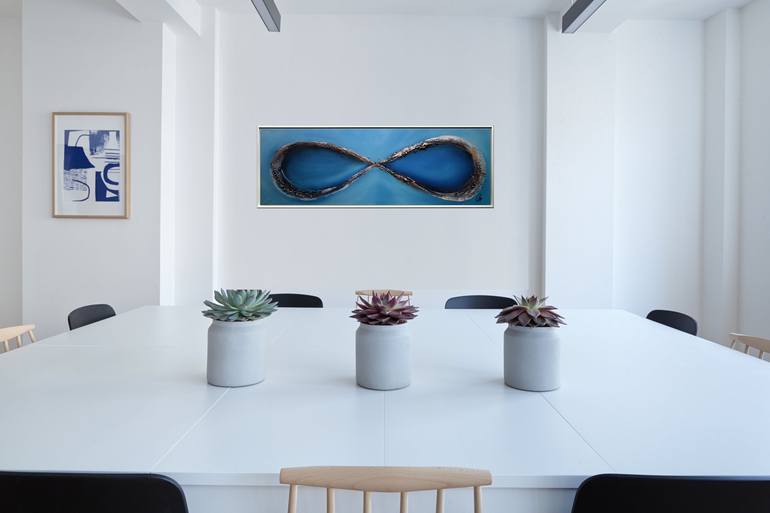 Original Art Deco Abstract Painting by Edelgard Schroer