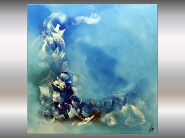 Dancing Clouds Acrylic abstract painting thumb