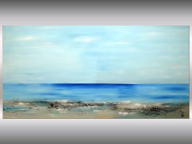 Original Abstract Beach Paintings by Edelgard Schroer