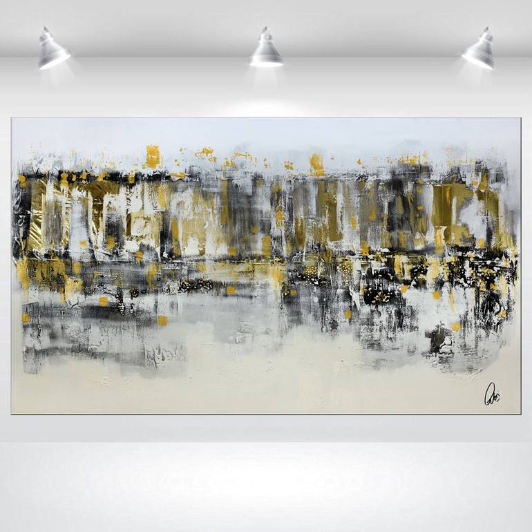 Original Abstract Architecture Painting by Edelgard Schroer