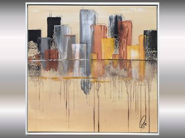 Original Abstract Architecture Paintings by Edelgard Schroer