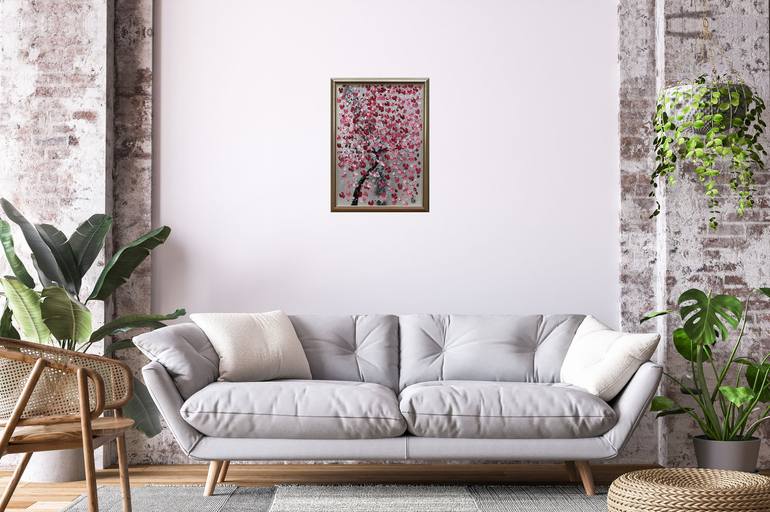 Original Abstract Tree Painting by Edelgard Schroer