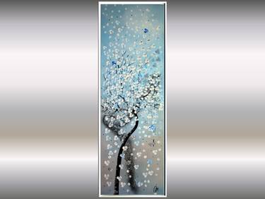 Sommerbaum - Blooming Tree Painting in Frame thumb