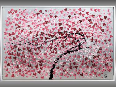 Blown Away - Framed Painting Blooming Tree thumb