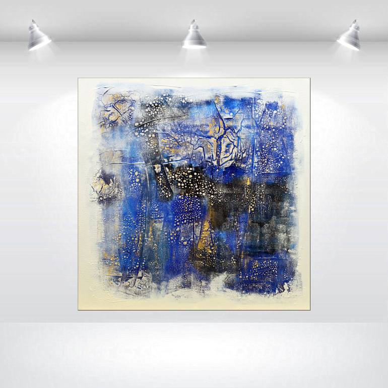 Original Abstract Expressionism Abstract Painting by Edelgard Schroer