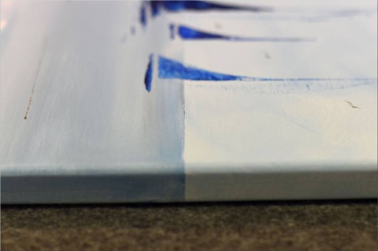 Original Abstract Boat Painting by Edelgard Schroer