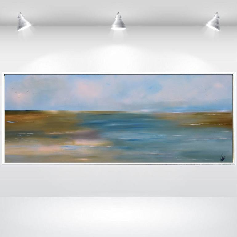 Original Abstract Landscape Painting by Edelgard Schroer