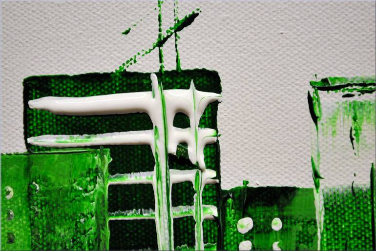 Original Abstract Architecture Painting by Edelgard Schroer