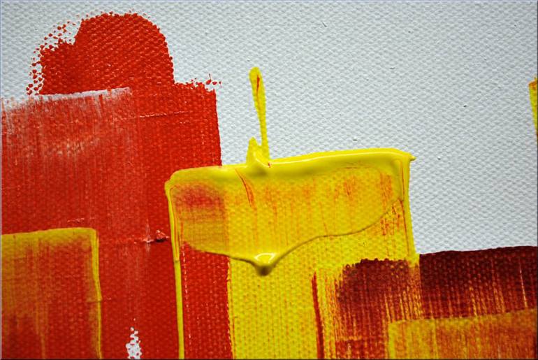 Original Abstract Architecture Painting by Edelgard Schroer