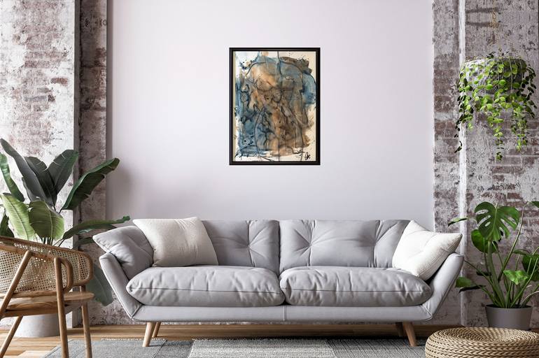 Original Abstract Nude Painting by Edelgard Schroer