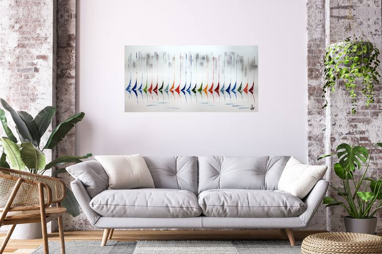 Original Sailboat Painting by Edelgard Schroer