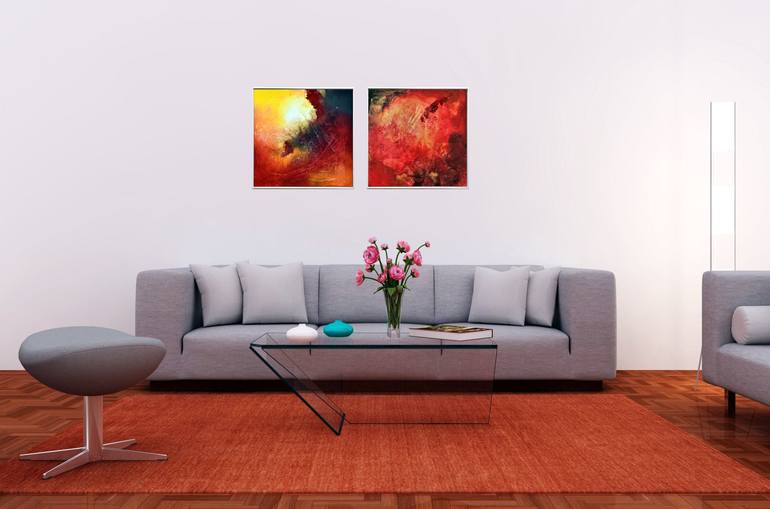 Original Abstract Painting by Edelgard Schroer