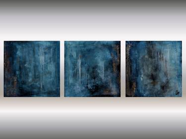 Deep Blue - Abstract Paintings on Wood thumb