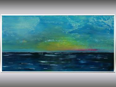 At the Coast - Abstract Seascape in Frame thumb