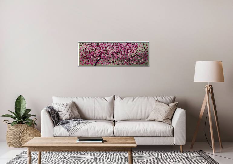 Original Abstract Floral Painting by Edelgard Schroer