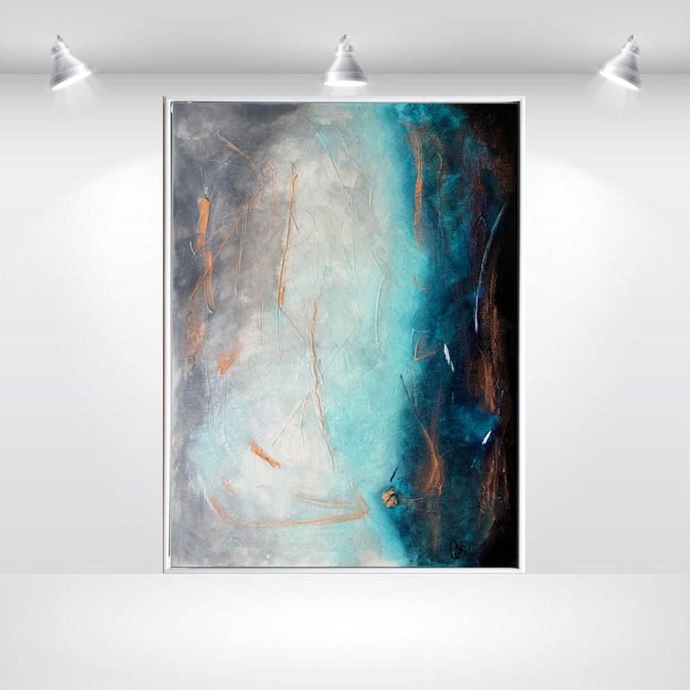 Original Abstract Expressionism Abstract Painting by Edelgard Schroer