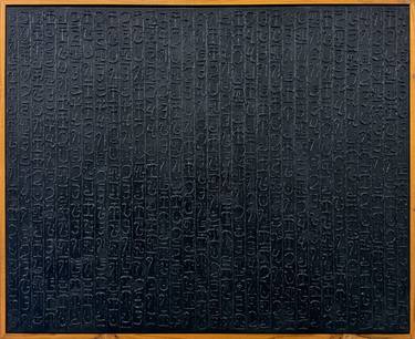 Original Abstract Typography Painting by Yulia Babanova