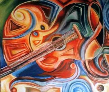 Original Abstract Music Paintings by Marija Mitrovic