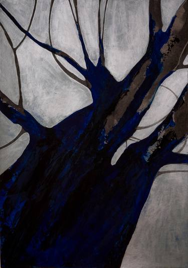 Original Abstract Tree Paintings by Monika Konczakowska