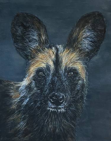 Painted Stare: African Wild Dog II thumb
