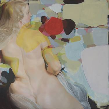 Original Abstract Nude Paintings by Anja Wuelfing