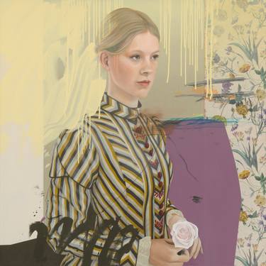 Original Abstract Portrait Paintings by Anja Wuelfing