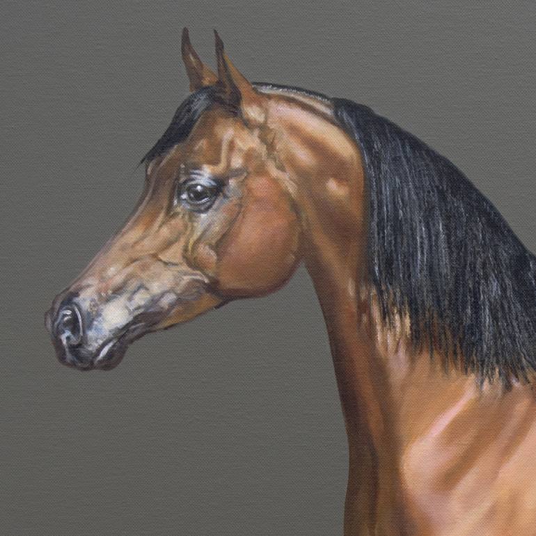 Original Figurative Horse Painting by Anja Wuelfing