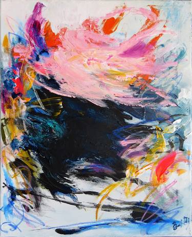 Original Abstract Expressionism Abstract Paintings by Bat Ella