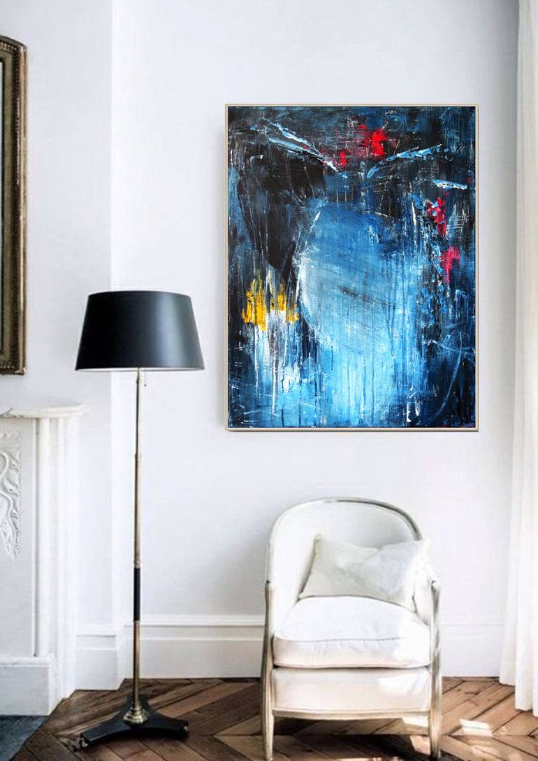 Original Abstract Expressionism Abstract Painting by Bat Ella